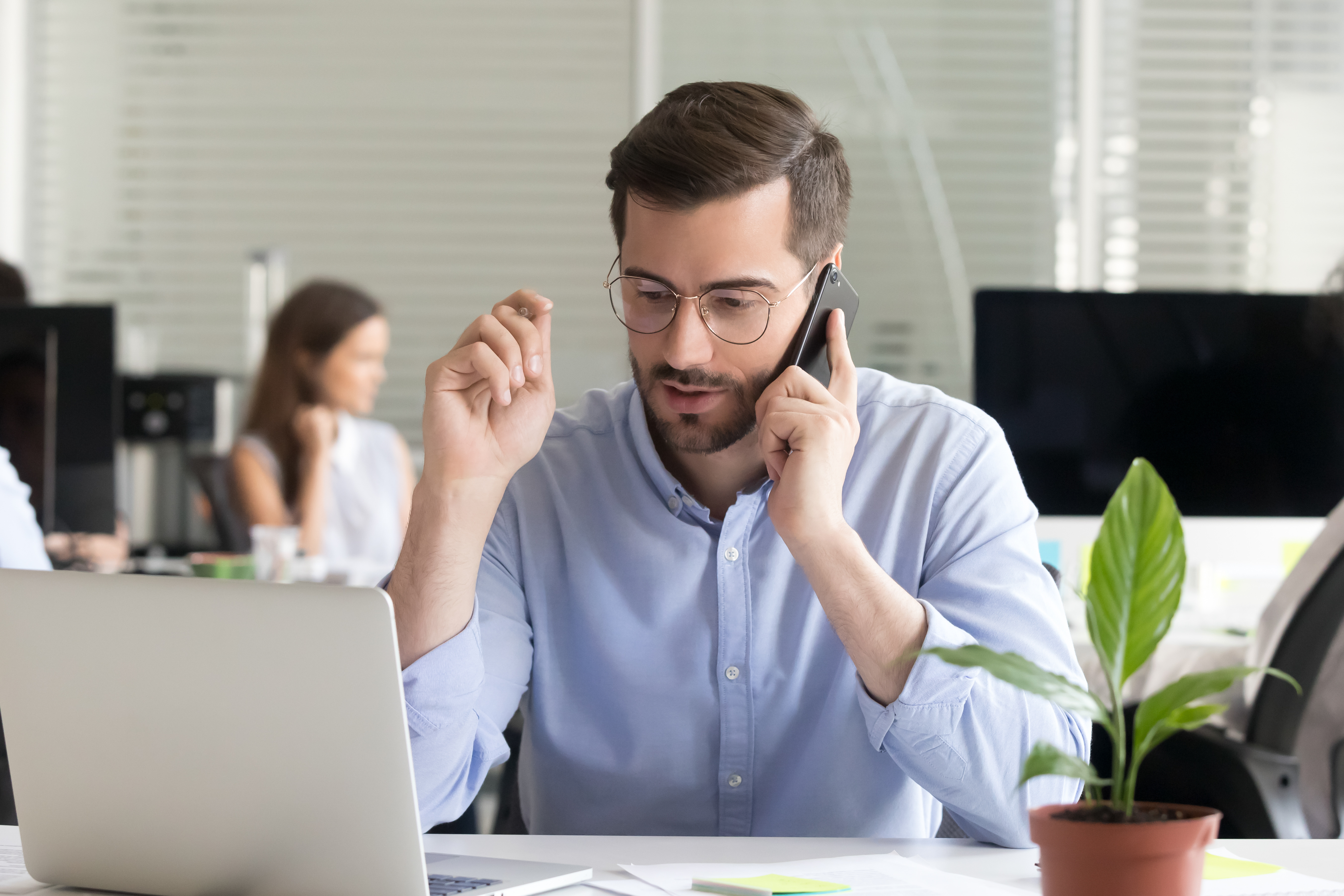 Man On Phone Managed Service