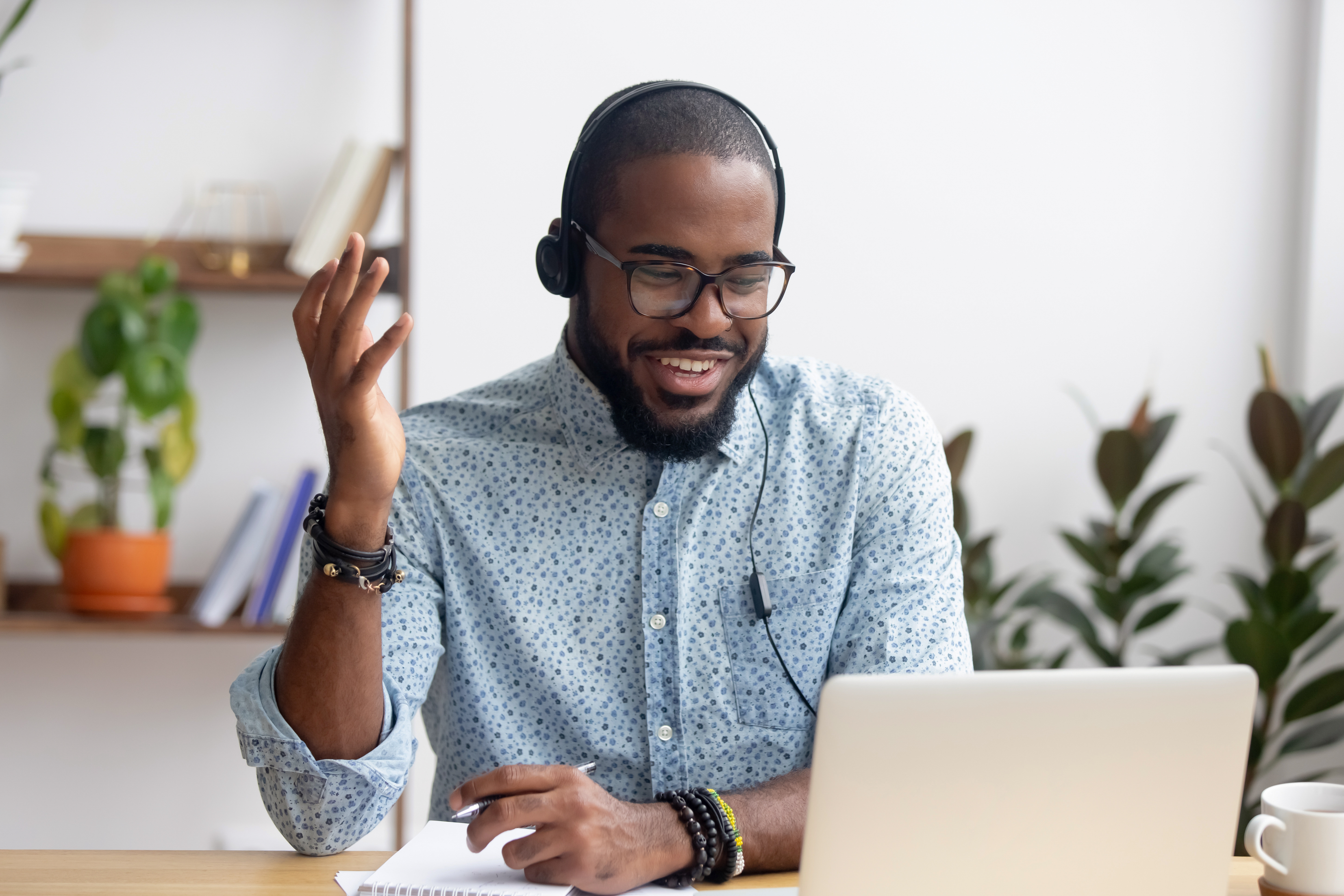 Man on call over the internet