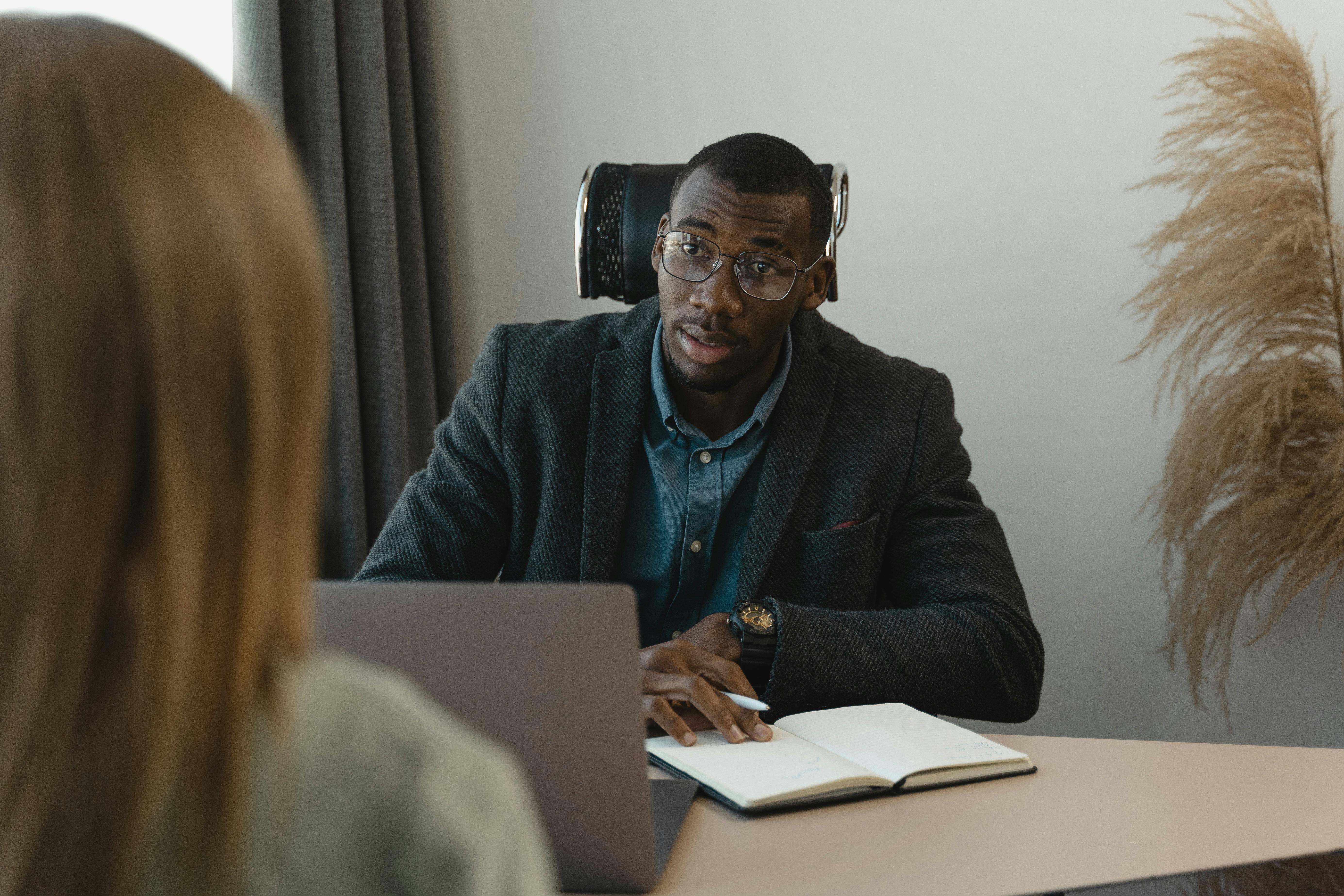 Recruitment Man Interviewing