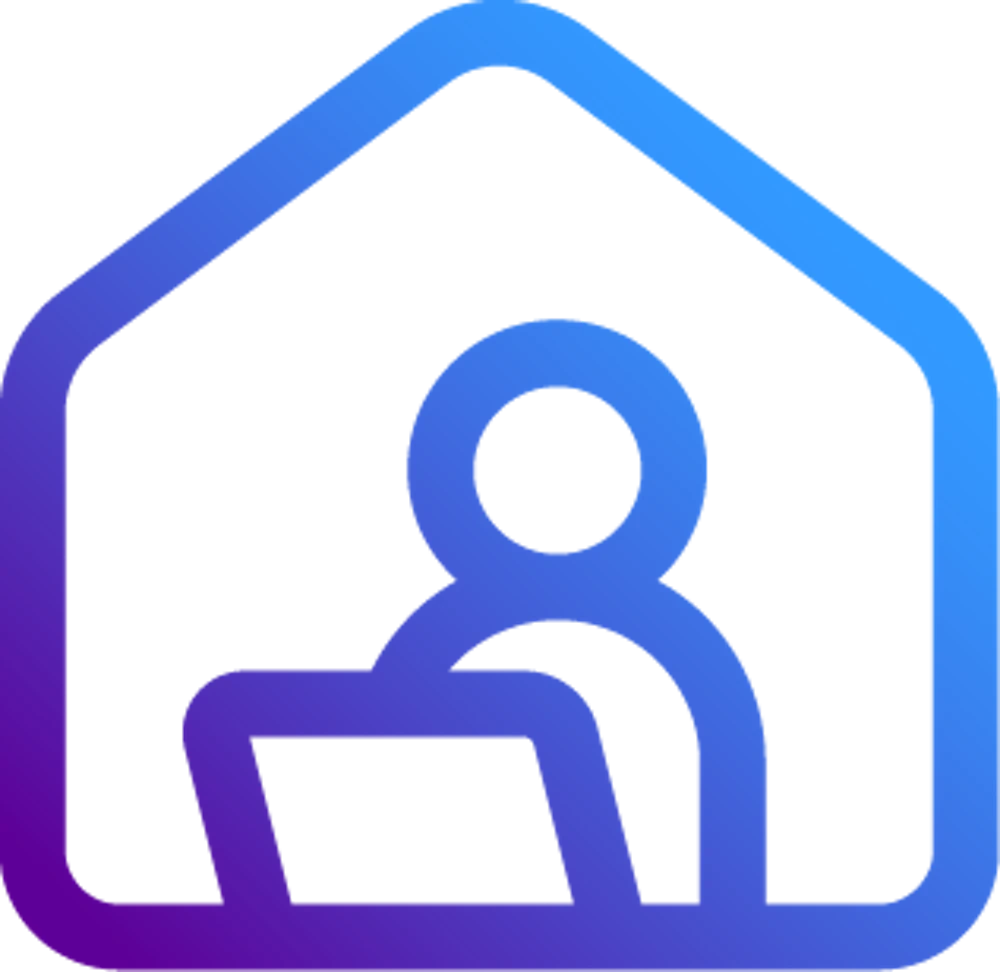 Icon of person in house