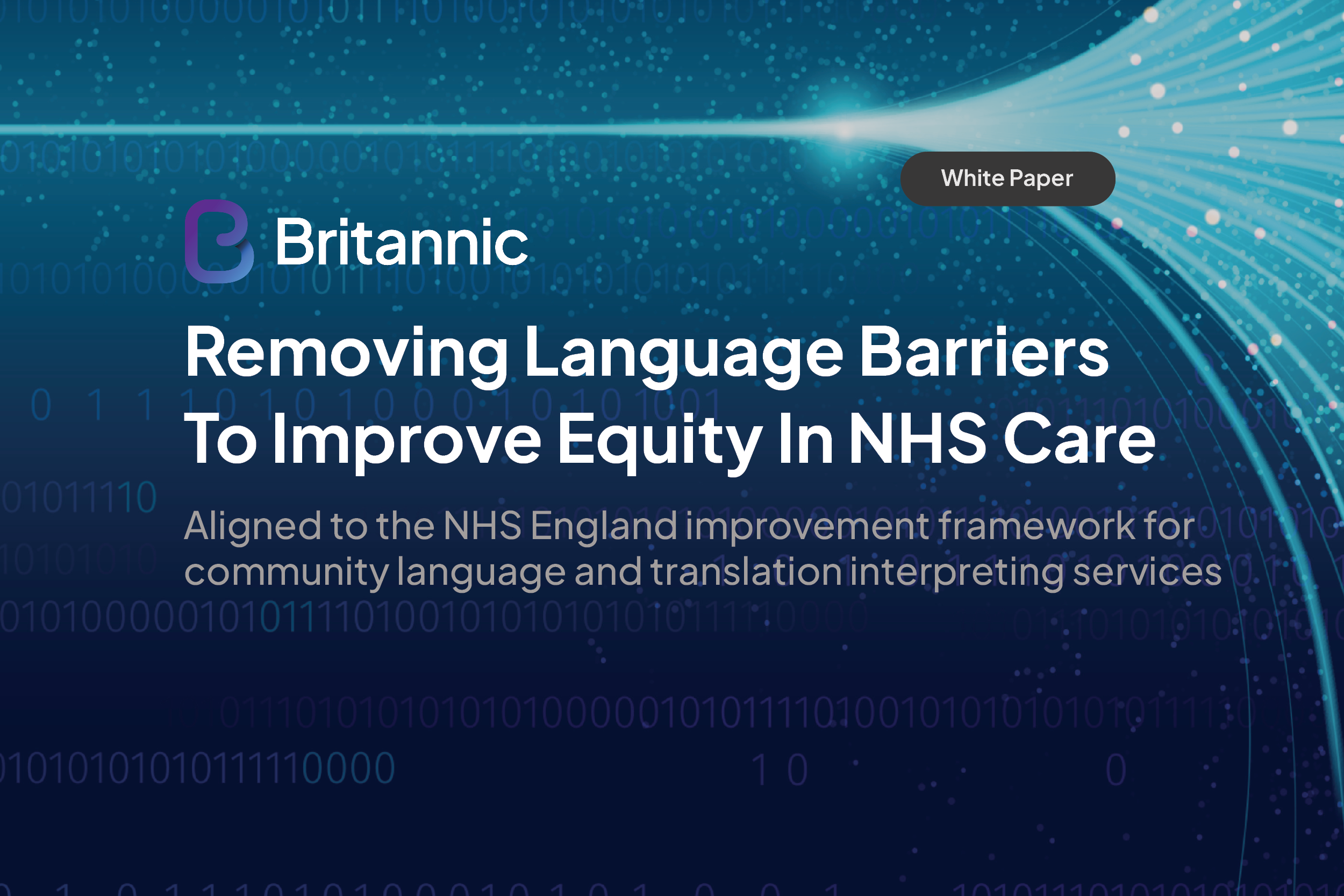 Removing Language Barrier NHS Whitepaper