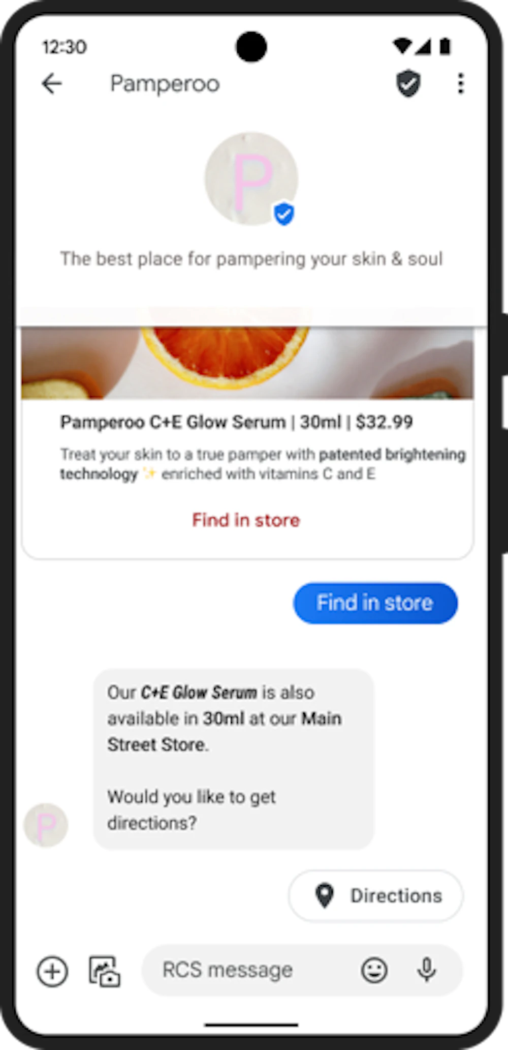Show Location Branded Messages