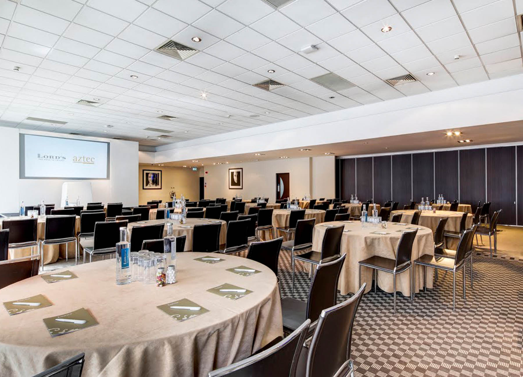 Lords Cricket ground event suite set up example