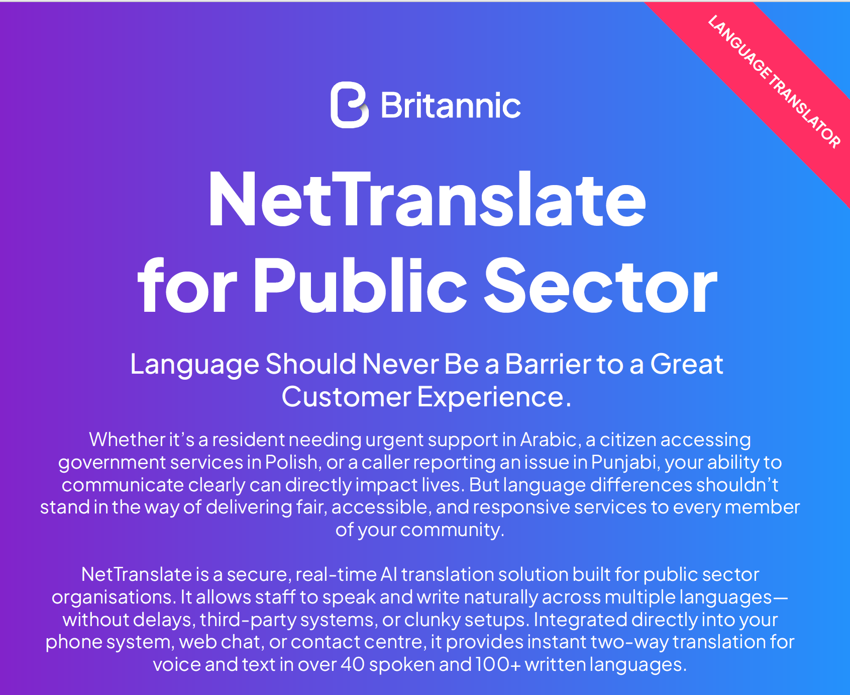 NetTranslate for Public Sector
