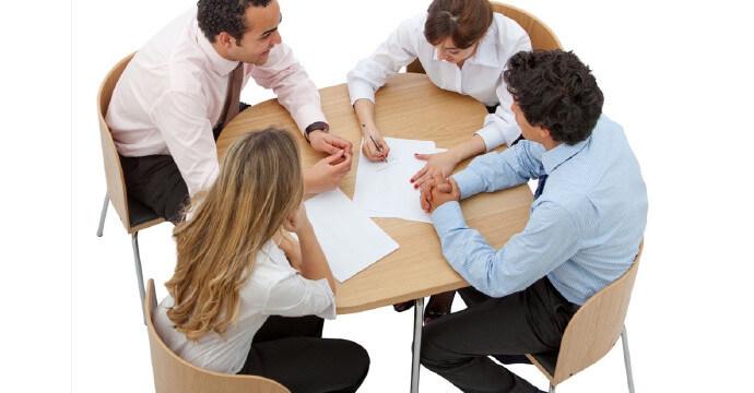 Team collaborating