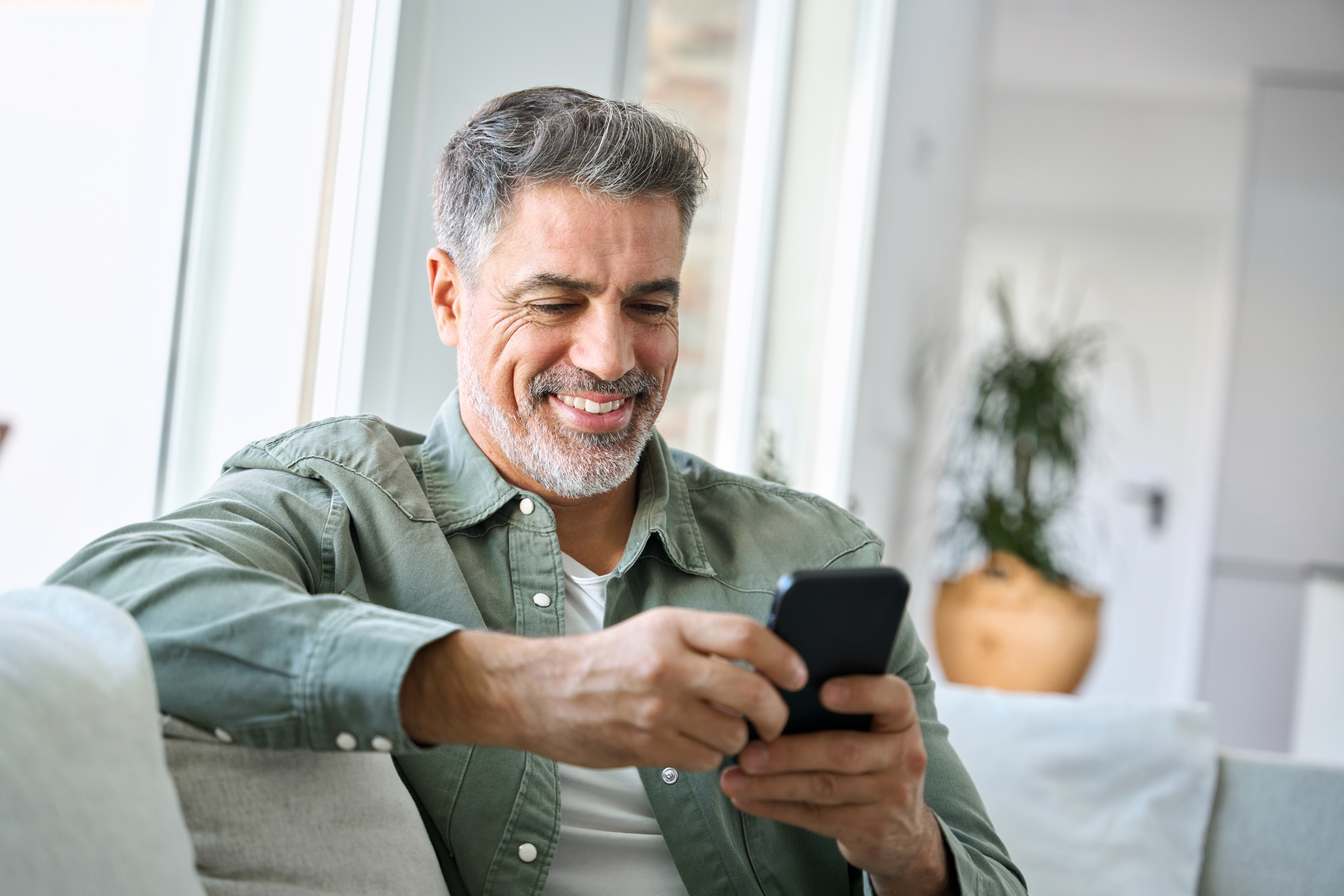 Zoom Phone Happy Man