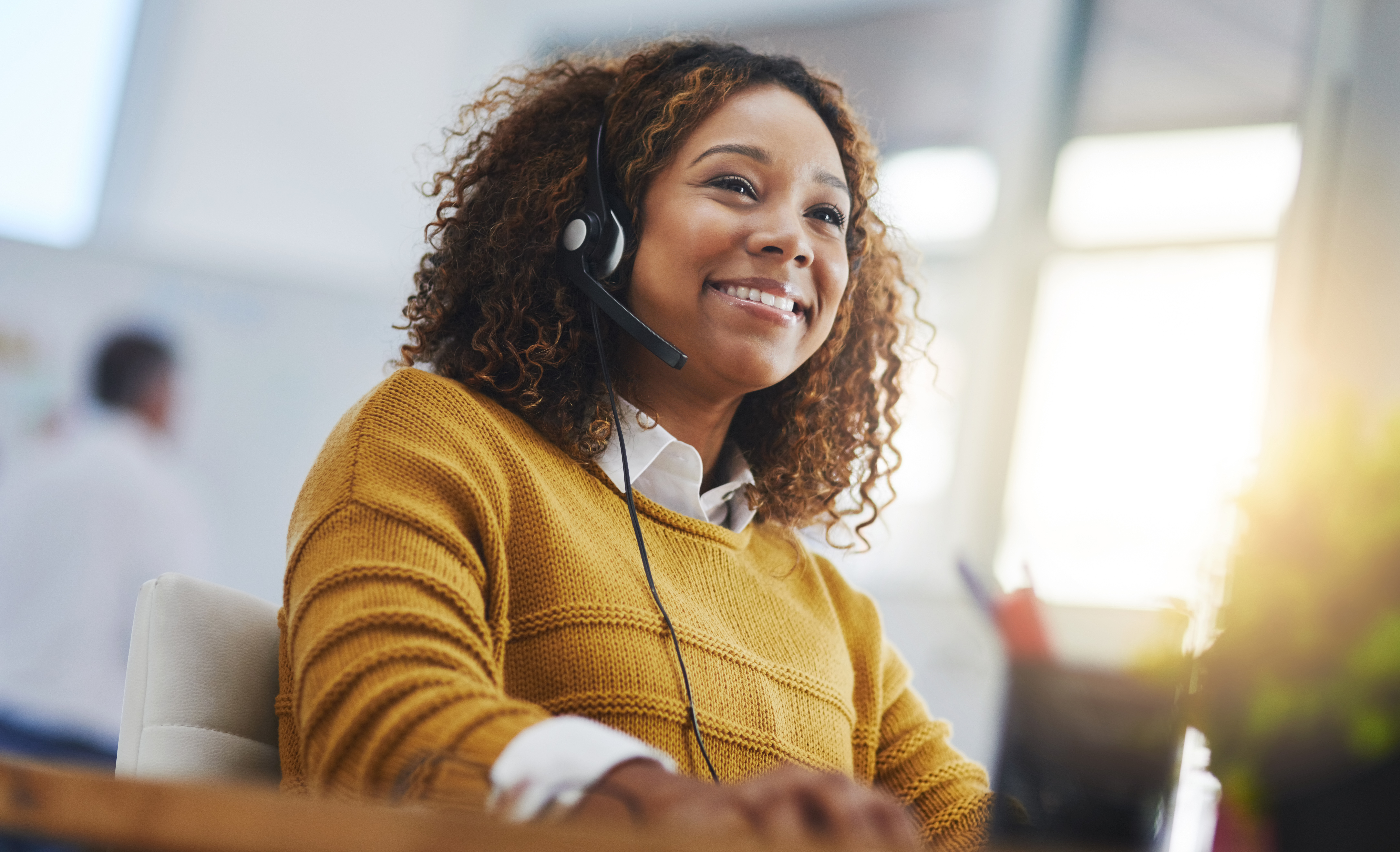 Woman On A Zoom Phone Call