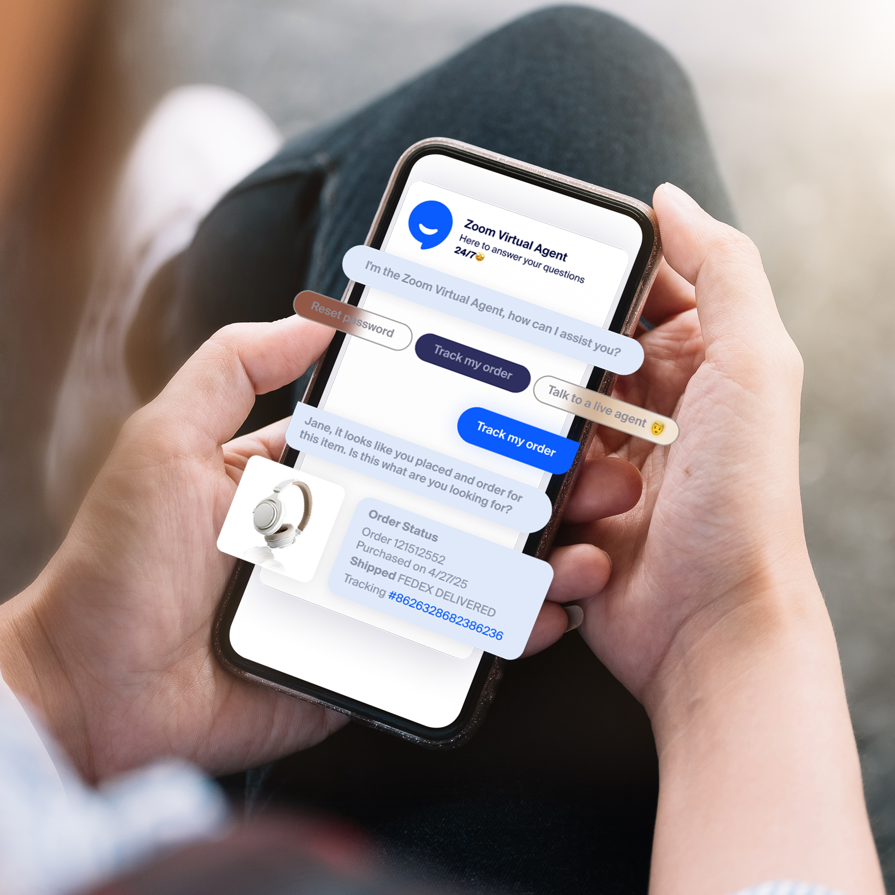 Zoom Virtual Agent On Mobile