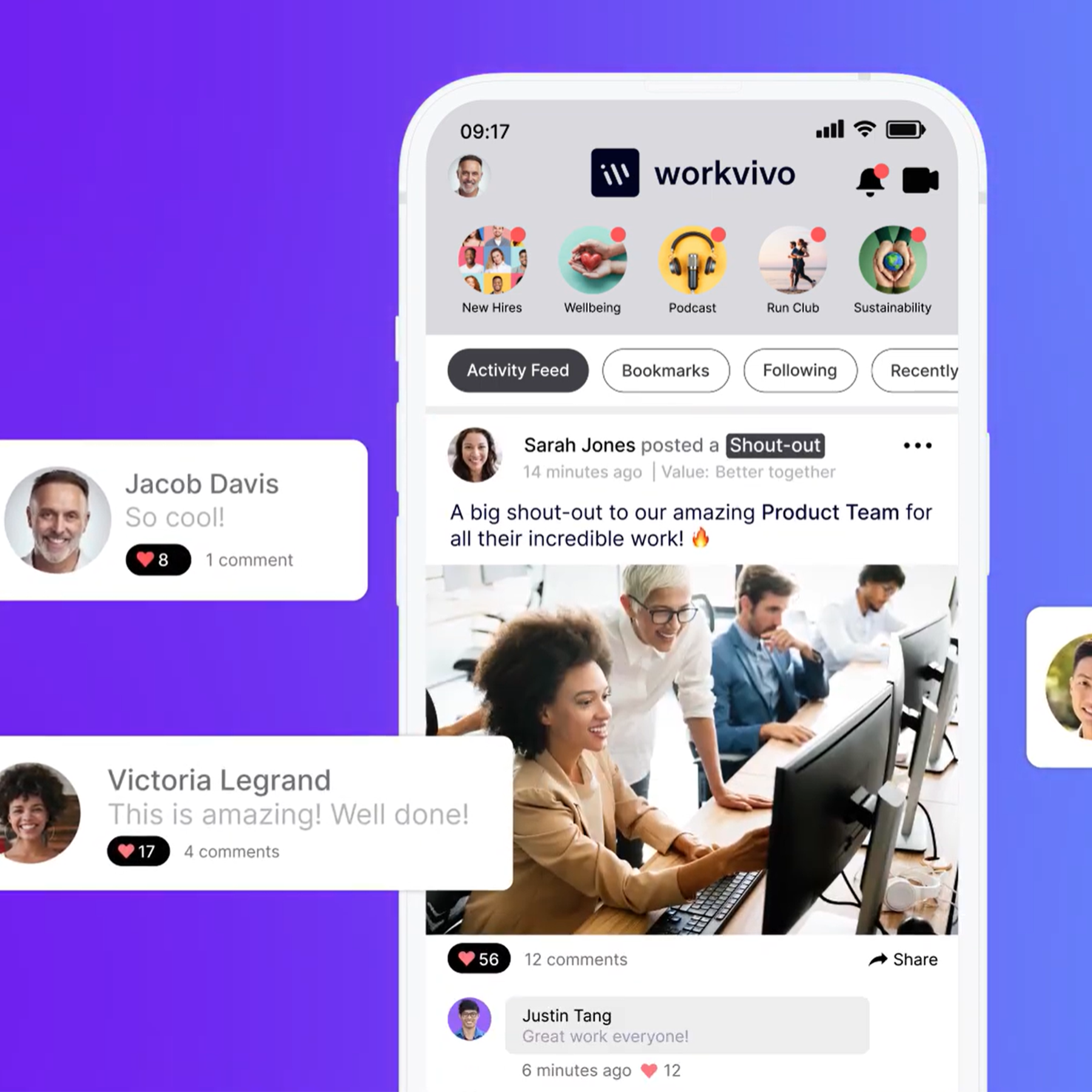 Zoom Workvivo On Mobile Device